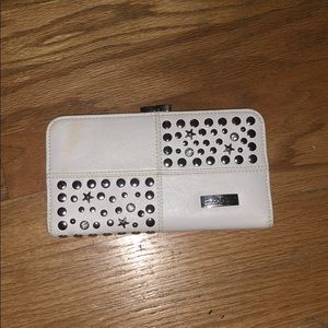 White Bedazzled Clutch